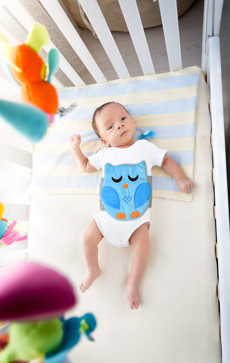 Bebon Baby Colic, Gas and Upset Stomach Relief, Baby Heated Tummy Wrap for Newborns - Belly Hugger - Infant Swaddling Belly Belt, Heating Pad with Soothing Warmth for Fussy Infants (Blue) - Image 3